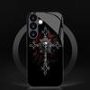 Gothic style tempered glass phone case suitable for Samsung Galaxy S26 S25 S24 S23 S22 S20 FE/Ultra/Plus anti drop back cover