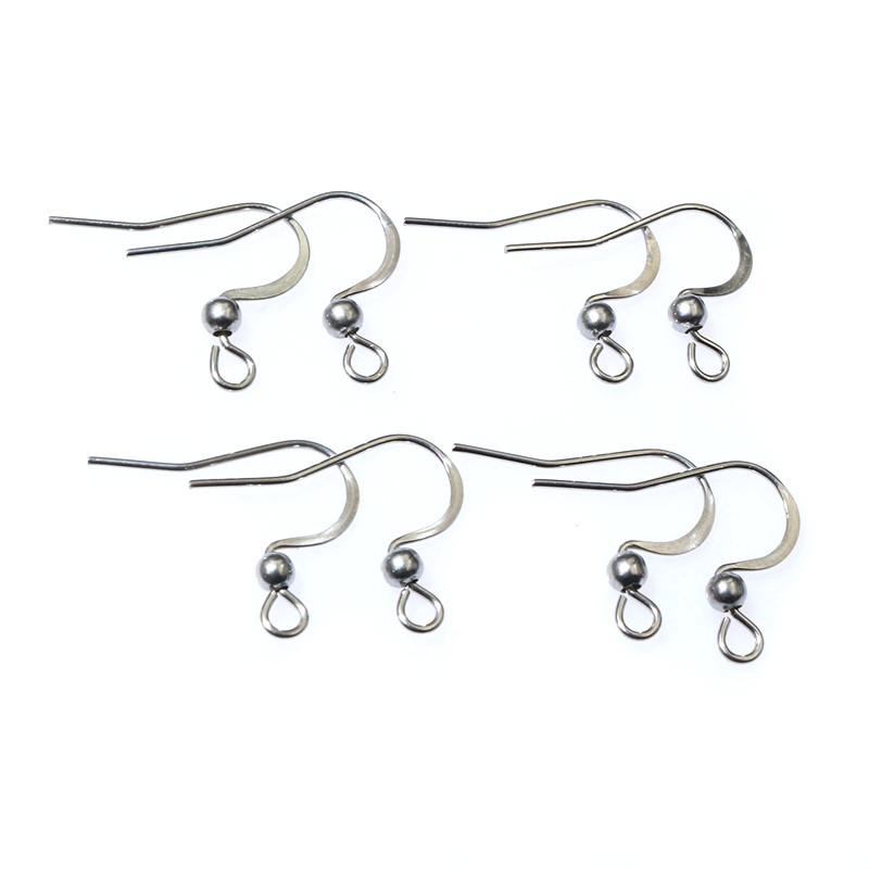 100pcs Stainless Steel Craft Earring Hooks Ear Wire DIY Jewelry Making Accessories Findings
