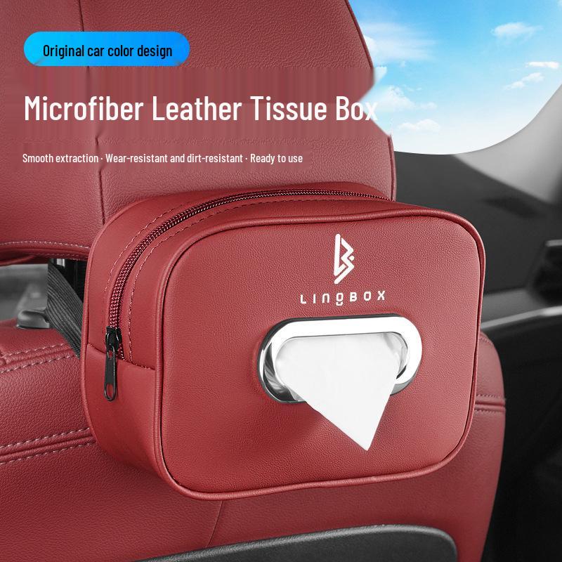 High-End Coco Uni Car Center Console Armrest Tissue Box Pouch