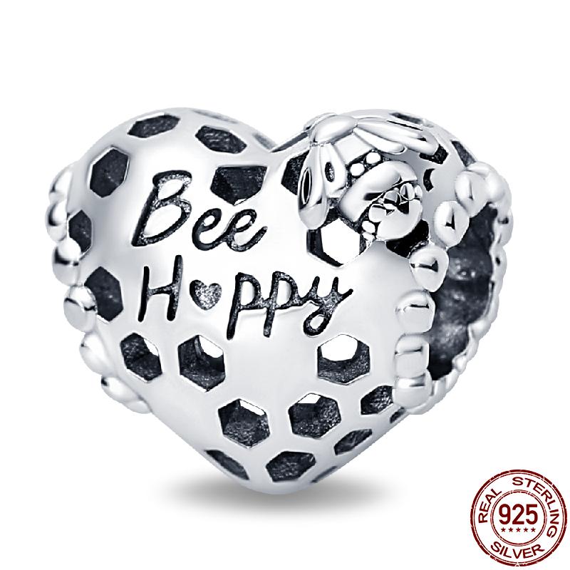 100% 925 Strerling Silver Bee Series Charms Fit Original Diy Bracelet Beads DIY Jewelry For Women