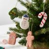Christmas Gingerbread Man Hangable Ornament 10X Different Felt Gingerbread Christmas Decor Gingerbread Christmas Decor