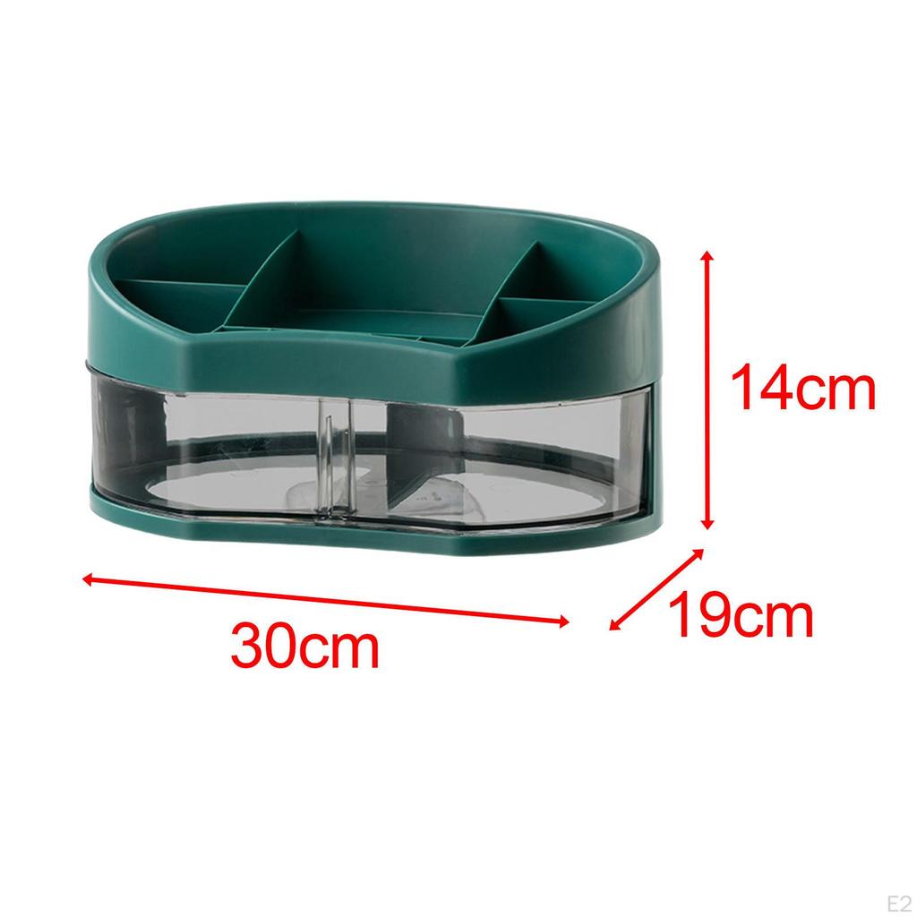 Jewelry Container with Rotatable Drawers Cosmetic Storage Box for Lipstick Dorms