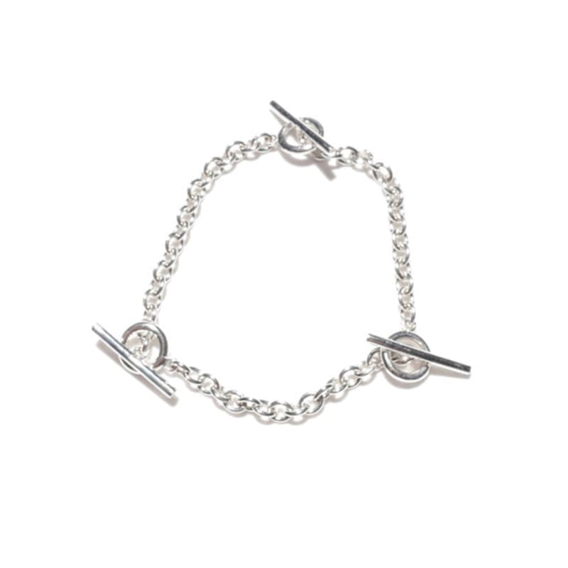 FurFur TOGGLE BAR TRAIN SILVER 925 BRACELET