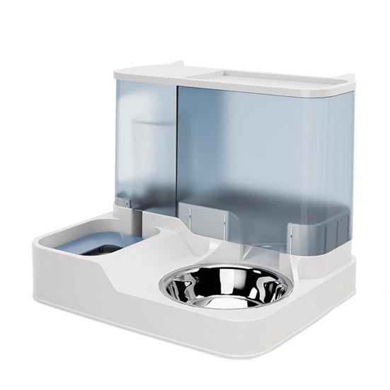 Automatic Cat Feeder And Water Dispenser 2-in-1 Detachable Food Feeder And Water Fountain for Indoor Small Dogs Cats