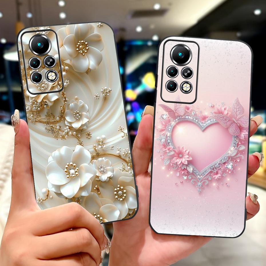 New Design Phone Case For Infinix Note 11 Pro 11S X697 X698 X663 Black Silicone Soft Back Cover For Infinix Note11 11S 11Pro