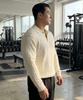 BOASTFIT Semi-Muscle Fit Cable Collar Neck Long Sleeve Knit