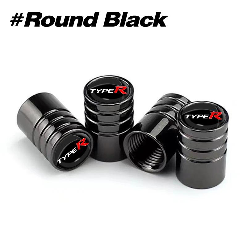 4Pcs Car Valve Caps Wheel Tires Air Tyre Stem Protective Cover For Honda TYPE-R Civic XR-V HR-V Accord Odyssey Spirior TYPE R