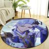 1pc Genshin Impact1 Design Printed Area Round Carpet for Bedroom Living Room Home Decor Rugs Mat Non Slip Mat Rug for Bedside
