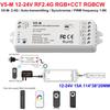 Professioneller Konstantspannungs-LED-Controller DC12-24V RF2.4GHz LED-Streifen-Treiber Dimmbar/CCD/RGB PWM LED-Dimmer Zuhause