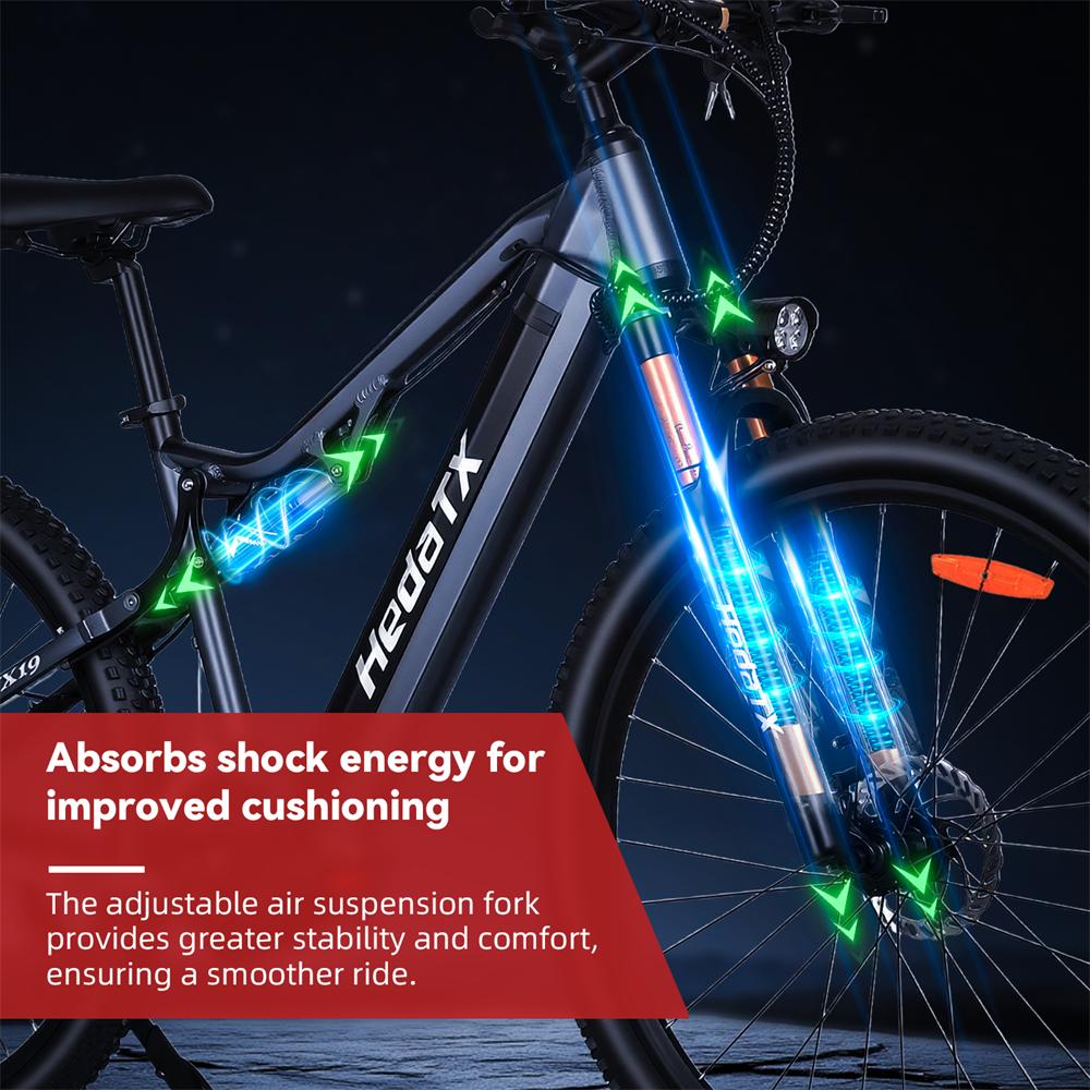 Hedatx TX19 Adult Electric Bike 1000W Motor All-Terrain Electric Bicycle 48V19.2AH Battery Men's E-Mountain E-Bike 29 Inch Tire Ebike