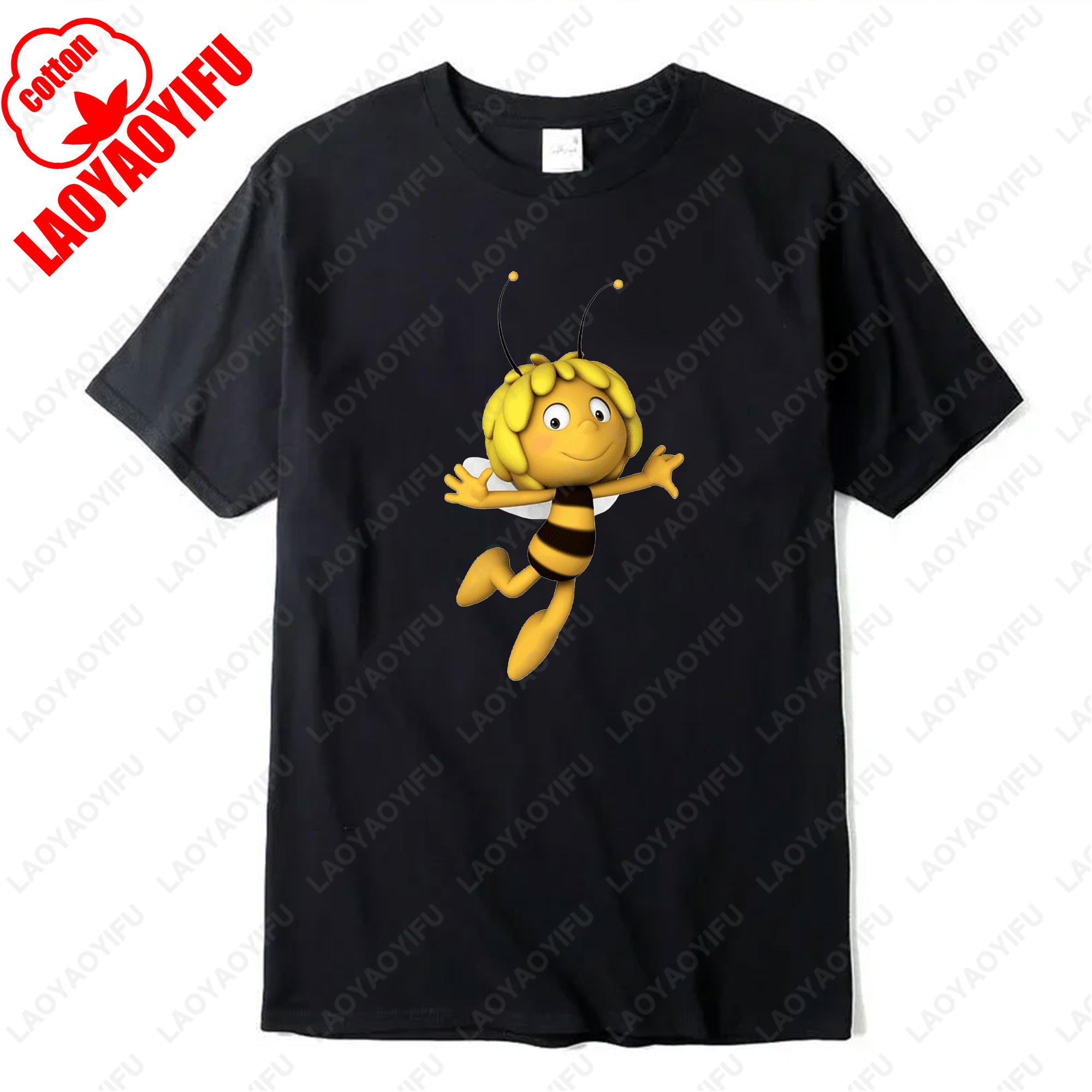 

Maya The Bee Movie Cute Tshirt Funny Summer Fashion Short Sleev Popular Commuter Unisex Tees Cotton Men Women Harajuku Tops Gift L