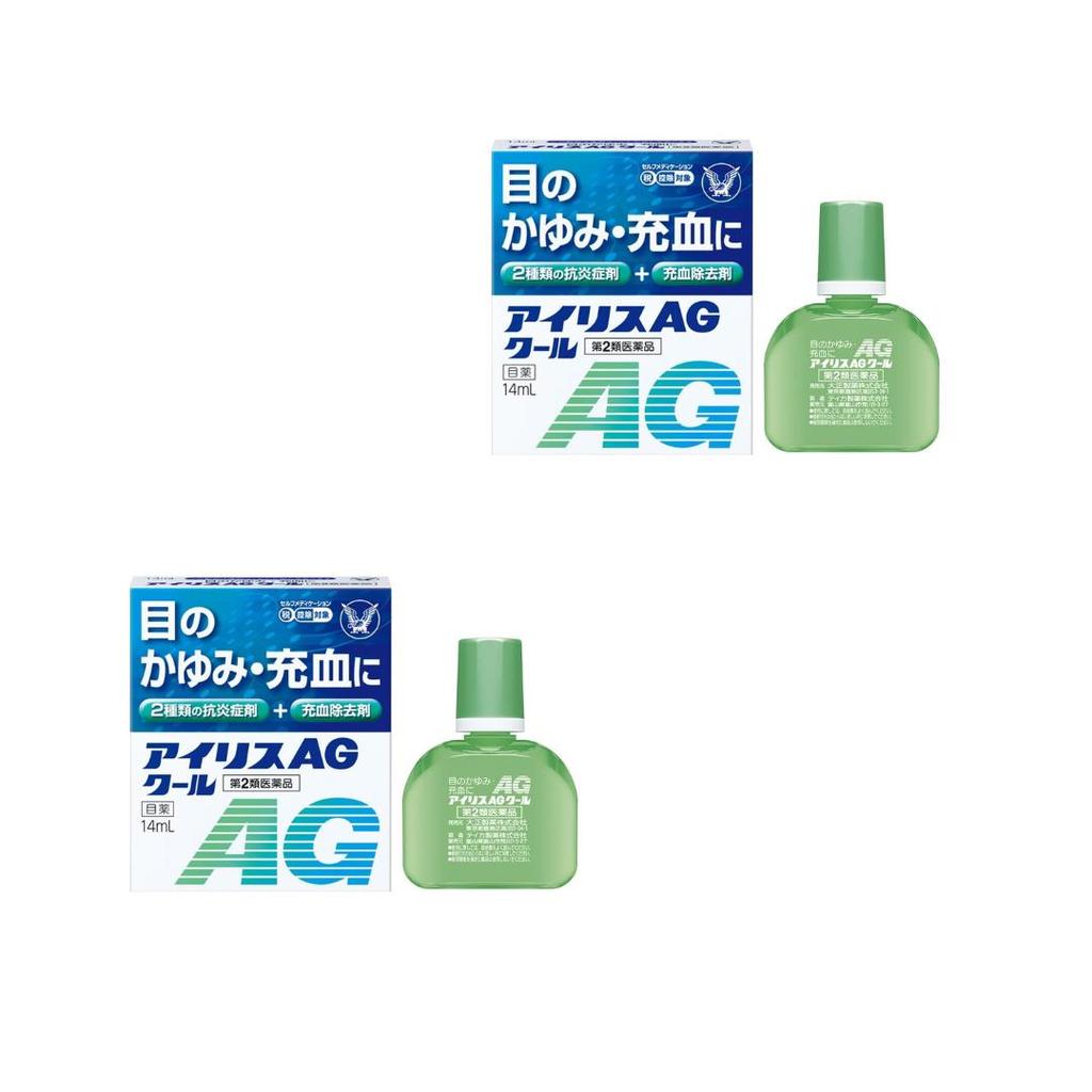 Taisho Pharmaceutical Iris AG Cool gouttes rafraîchissantes pour l'inflammation et l'hyperémie oculaires, 14 ml