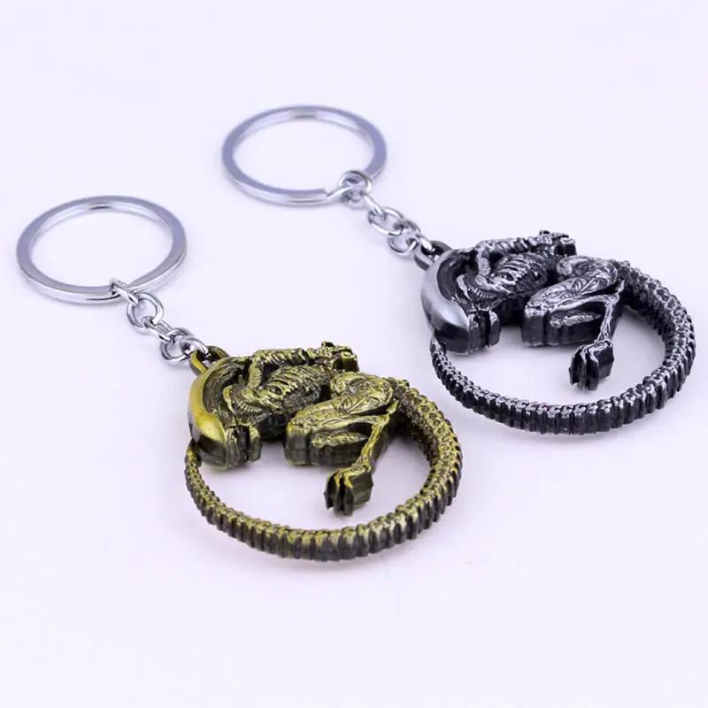 Avp Alien V Predator Covenant Keychains Alien Xenomorph Queen Prometheus Keyring Key Chain Ring Vintage Movie Jewelry