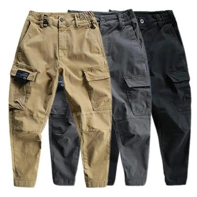 Stilvolle Herrenhose Bequeme Herren Jogginghose Slim Fit Einfarbig Multi Taschen Herren Fitnesshose