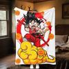 1 Stück Son Goku Druck Flanelldecke, Hohe Qualität für alle Jahreszeiten, Heimdekoration, Wärme und Komfort, Perfekt für Weihnachtsgeschenke