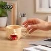 Playful 3D Sculpted Ceramic Mug Quirky Tongue Out Coffee Mug, 10oz Unique Face Cup Large Capacity Beverage for Tea Milk, Funny Creative Drinkware