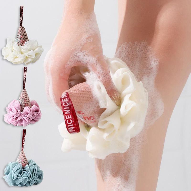 Bath Sponge Ice Cream Shape Exfoliating Loofah Body Scrubber Shower Cleaning Loofahs Bathroom Men Women Bathing Accessories