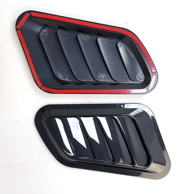 ABS Universal Car Decorative Cell Air Flow Intake Hood Scoop Bonnet Vent Cover Stickers Decoration Styling