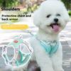 Summer Lightweight Double Strap Reinforced Anti-Escape Dog Harness Vest with Leash for Dogs Adjustable Design