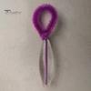 Soft Plush Cleaning Brush Belly Button Brush, Bristle Navel Cleaner with Anti Slip Groove Dirt Remover Beaded Handle, Portable Body Care Tool