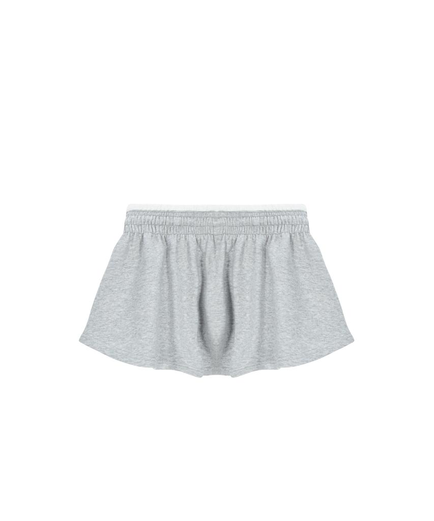 As If Cali Short Flare Skirt-Pants Melangegray