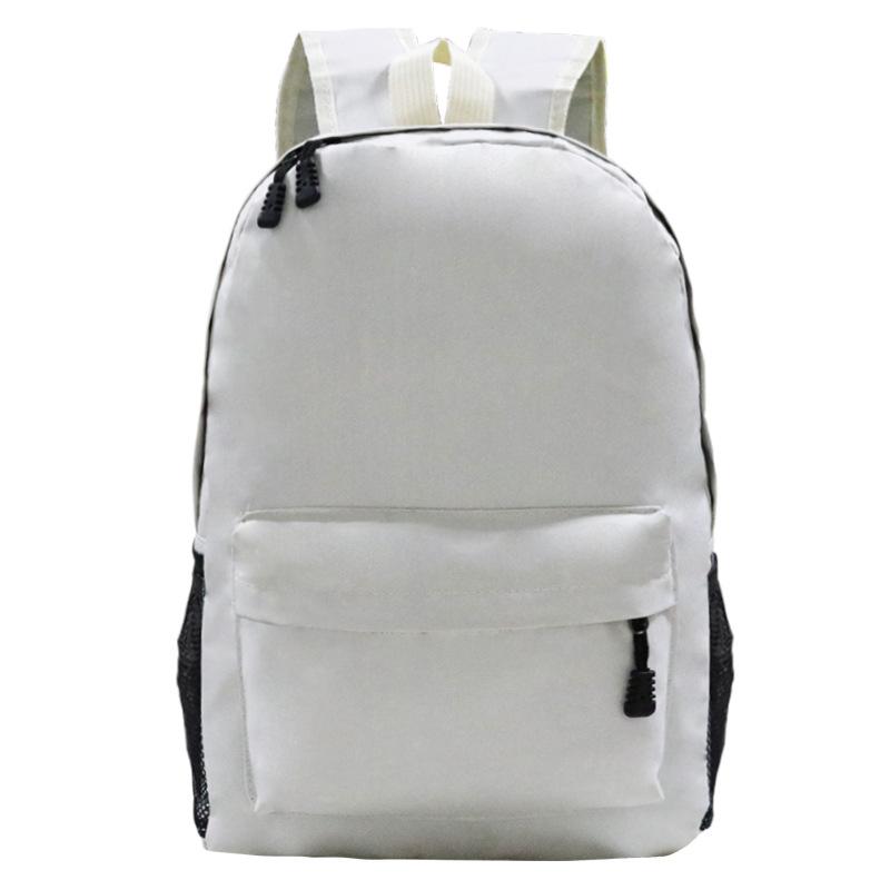 Youth multi-color backpack student schoolbag to print outdoor travel bag blank