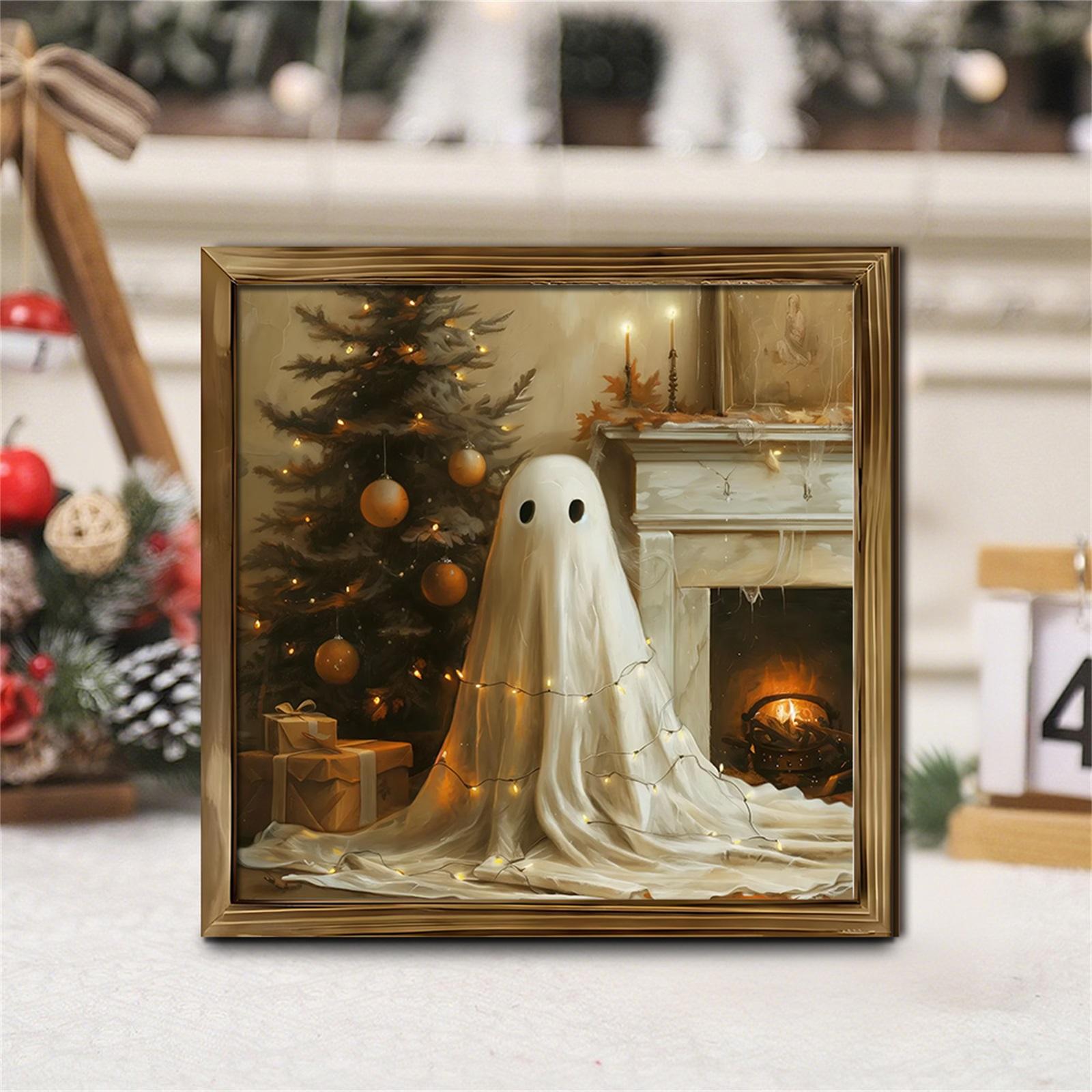 

Рождество В Санта-Клаусе Фото Ресторан Свет Роскошный Фоновый Реквизит Деревянная Фоторамка Декоративная Картина One Size