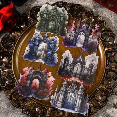 Pacchetto Adesivi Retro Dark Gothic Gugu Forest per Diari e Collage