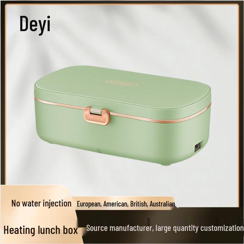 Electric Heated Lunch Box: Portable Stainless Steel, No Water Needed, Ideal for Office Workers and Students, Car Compatible.