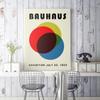 Bauhaus Exhibition Vintage Art Print Poster Vintage Oil Painting Wall Painting