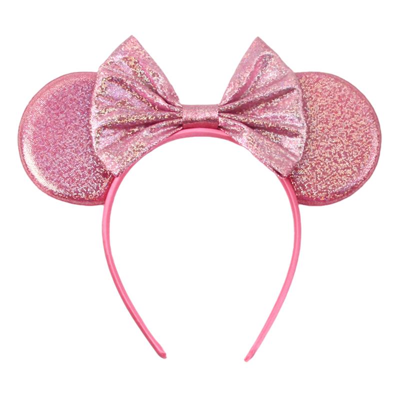 Einfarbiger Mausohren-Stirnband für Mädchen Frauen Geburtstagsparty Haarband Festival Cosplay Haarschmuck