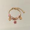 Fashion Heart Flower Butterfly Charm Bracelet For Women Gift Accessory