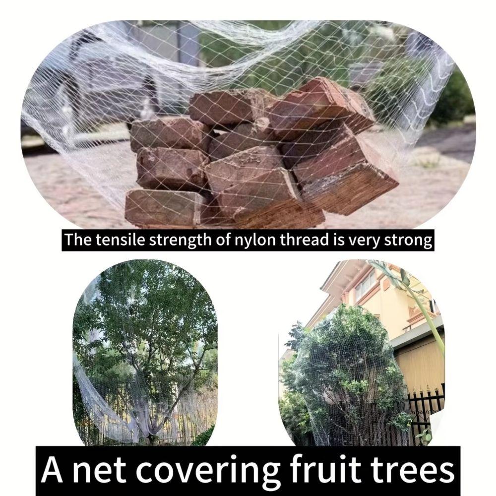 Drawstring Anti Bird Net White Mesh Plant Protection Net New Garden Netting  Garden Protection