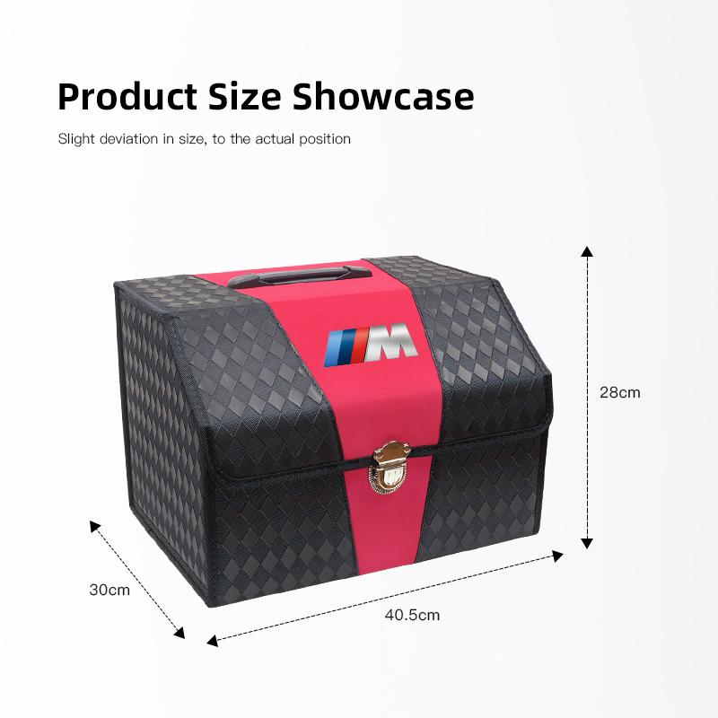 Leather Car Trunk Advanced Double Color Storage Box Valve Cap Accessories For BMW X1 X2 X3 X5 X4 X6 X7 iX3 F20 F10 F07 E70 E4