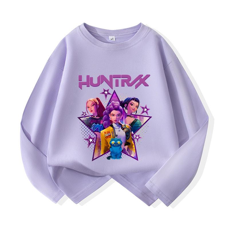 

Crew Neck Kid Hoodie Movie Unisex Hoodies Manga Kids Kpop Demon Hunters Children s Sweatshirt Cute Tiger Hoody for Boys Girls 100CM