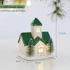 Glowing Ceramic Snow House Christmas Window Display Ornament