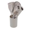 Kitchen Utensils Set Silicone Heat Proof Anti Scald Spatula Spoon Whisk Kitchen Gadgets Tools with Holder for Cooking