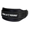 GORILLA SQUAD Weightlifting Double Nylon Weight Training Belt for Strength Training Size Belt, (Black, L)