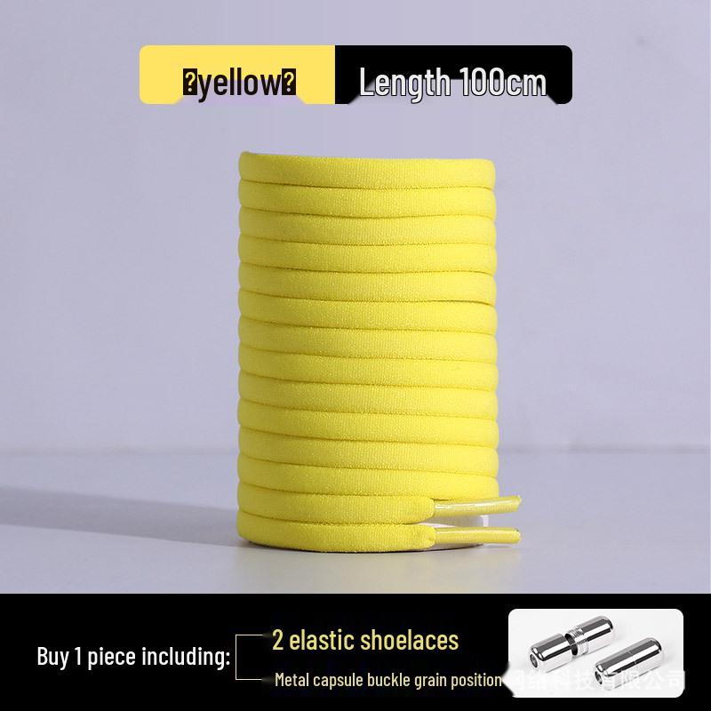 Elastic No-Tie Half-Round Shoelaces for Kids & Adults - Black & White