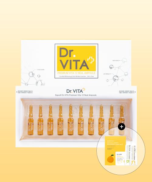 Dr. Vita Premium Vita 12 Real Ampoule (C) 2ml x 10ea FREE