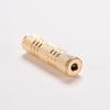 1PCS Gold Silver 3.5mm Female To Female Audio Adapter Connector Coupler Stereo F/F Extension