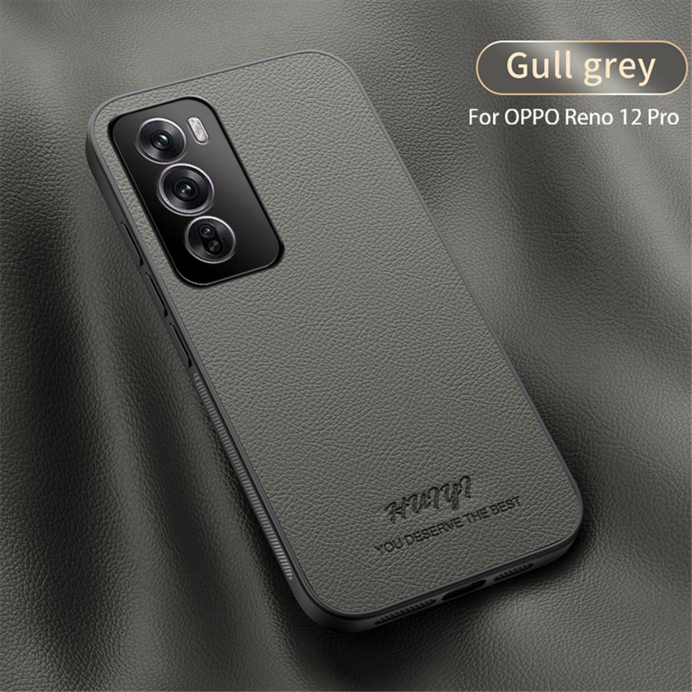 Luxury Business Leather Soft Frame Magnetic Cover For OPPO Reno12 Pro Reno 12 Pro 5G Phone Cases Capa