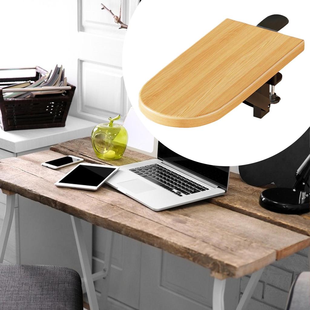 Clamp on Desk Shelf for Workstation with Arm Rest And Organizer