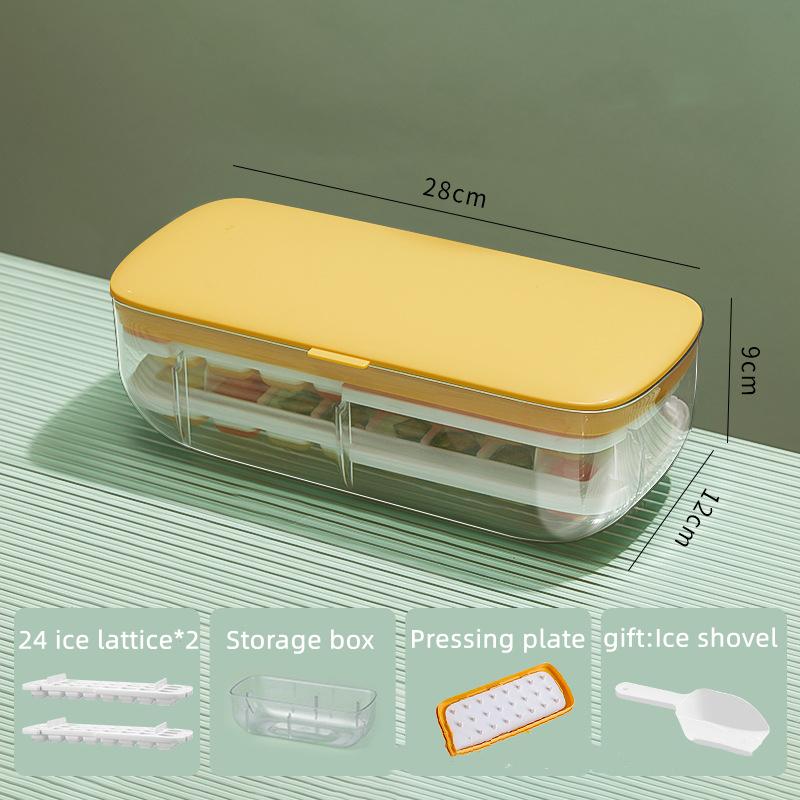 Press Type Silicone Ice Cube Maker 2 In 1 Ice Cube Ice Tray Making Mould Box Sets Creative Kitchen Gadgets Summer Cold Drink DIY