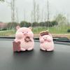 Cute Pig Nannan Car Interior Ornament - Creative Decompression Decor for Women