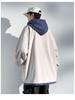 Men's Hooded Cotton Two-Piece Jacket for Spring/Autumn - Casual, Loose, Plus Size & Trendy