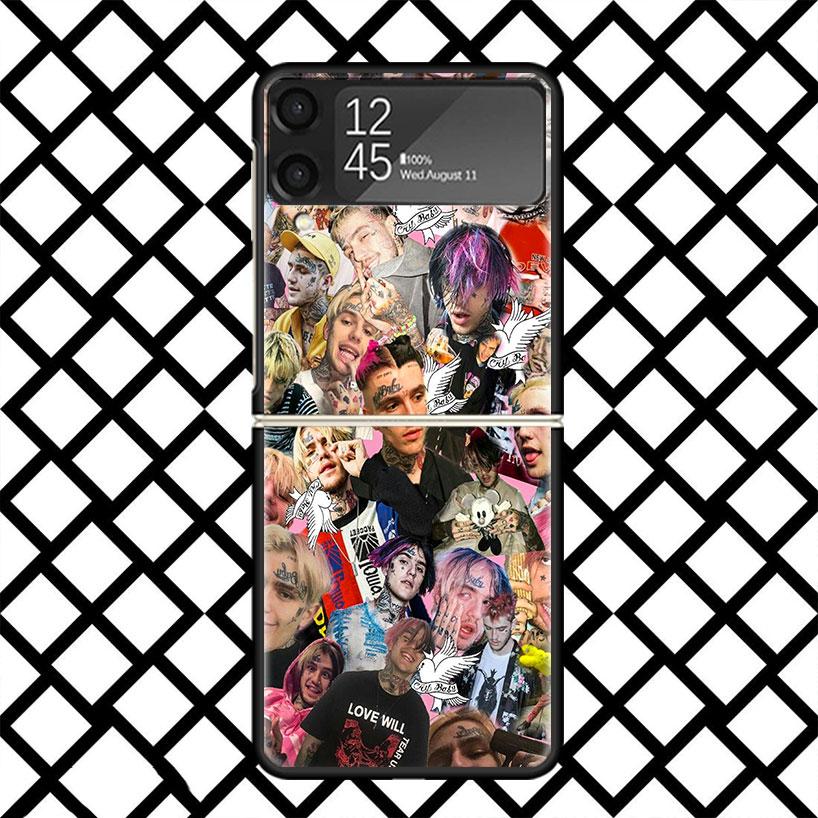 Lil Peep Hellboy Love Phone Case For Samsung Z Flip 7 6 5 4 3 Galaxy ZFLIP7 ZFlip6 5G Flip5 Flip4 Flip3 5g Black Hard Cover
