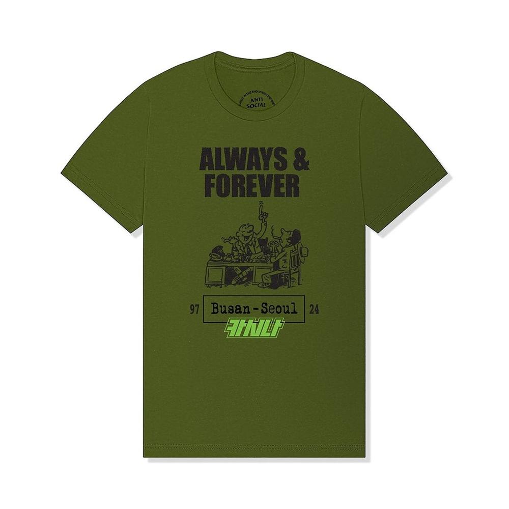 Anti Social Social Club Dwyft Short-Sleeve T-Shirt Green/Xl