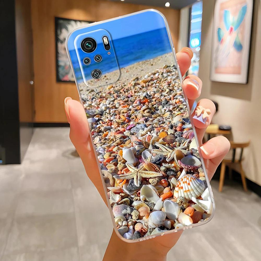 For Xiaomi Redmi Note 10 4G Case Note 10S Cute Painted Soft Silicone Back Cover For Redmi Note 10 Pro Max Clear Full Phone Cases