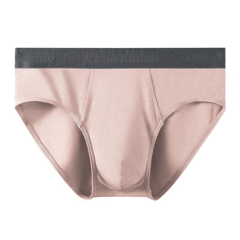 Men's Underwear Cotton Triangle Pants Antibacterial Soft and Comfortable Mid Waist Cotton Breathable Underwear